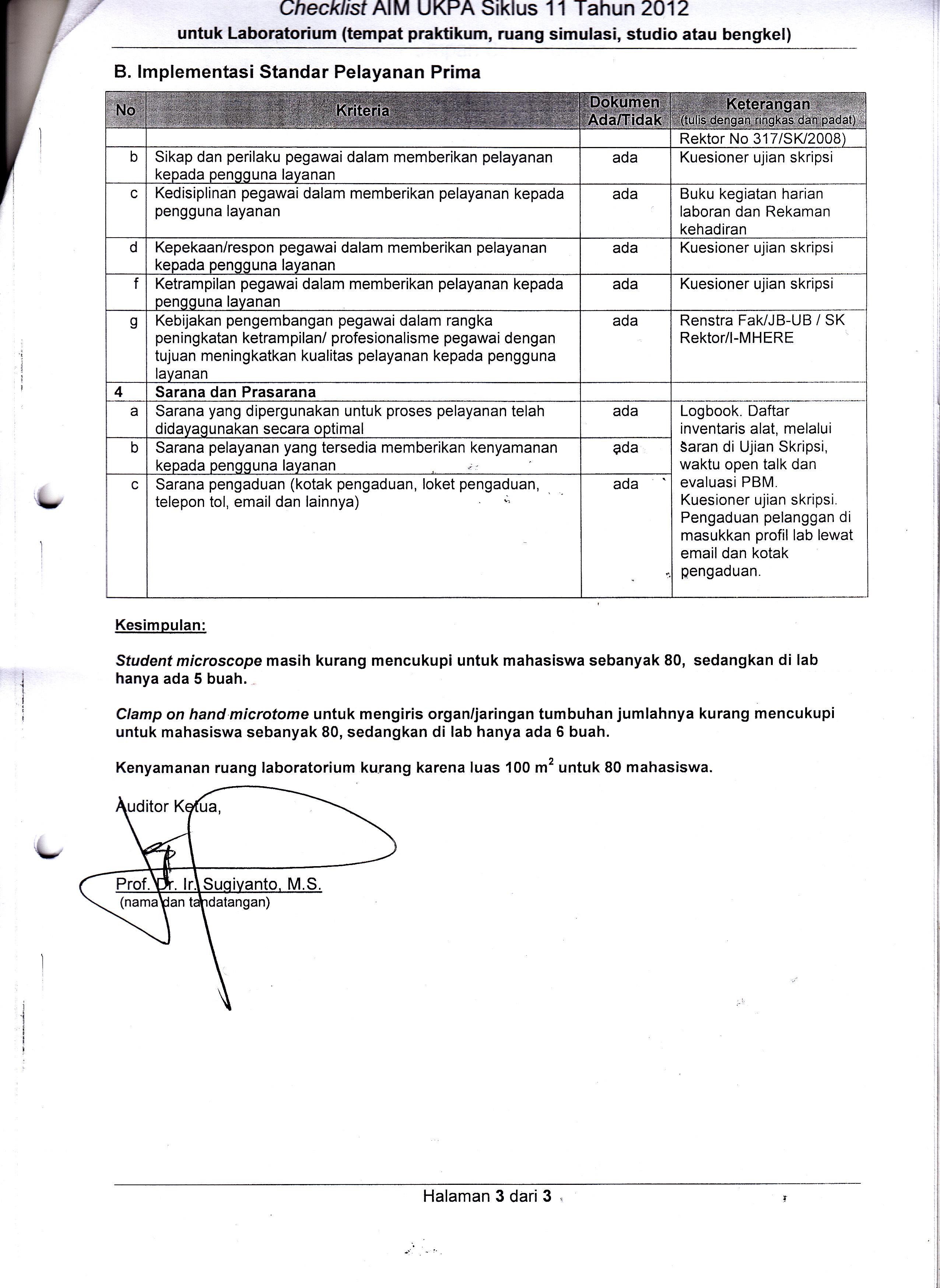 Lab report analysis